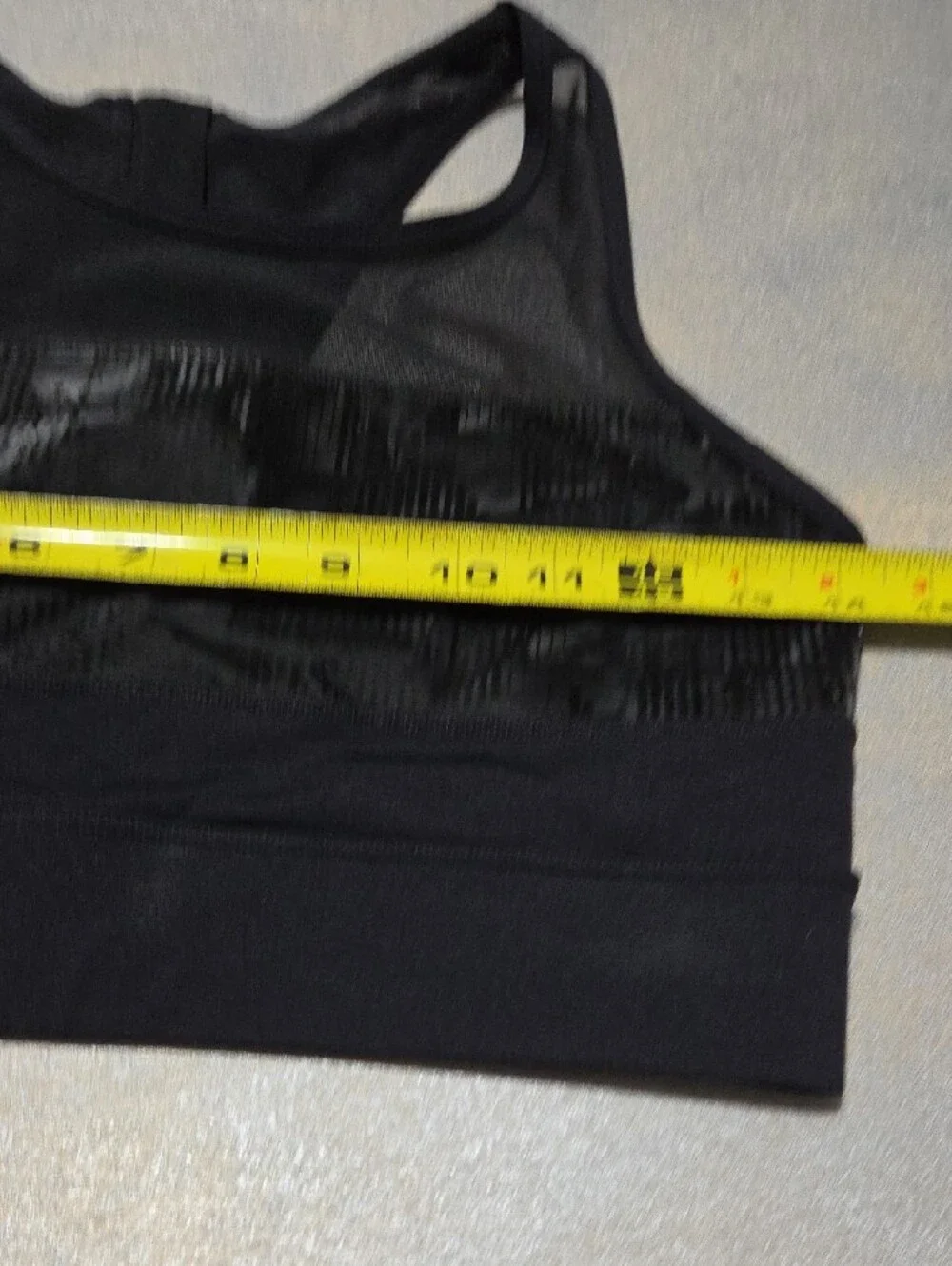 ZYIA Black High-Neck Mesh-Panel Sports Bra NWOTS